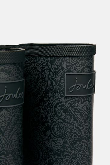 Buy Joules Printed Black Paisley Adjustable Tall Wellies from Next Netherlands