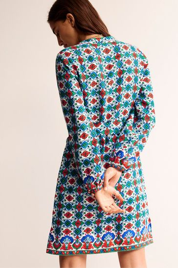 Buy Boden Blue Cleo Linen Tie Waist Dress from Next Denmark