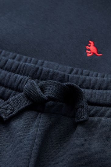 Navy blue and red joggers sale