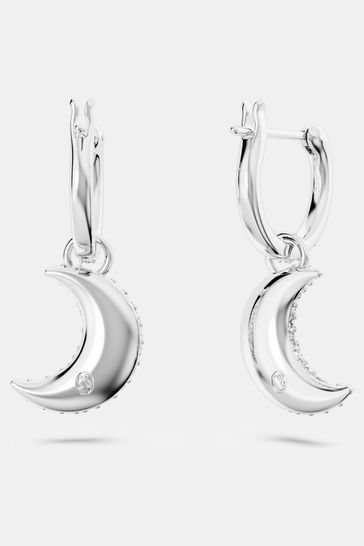 Swarovski half outlet moon earrings