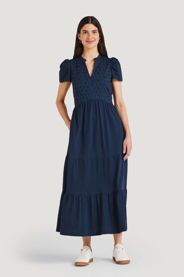 Thought Blue Merope Organic Cotton Broderie Dress