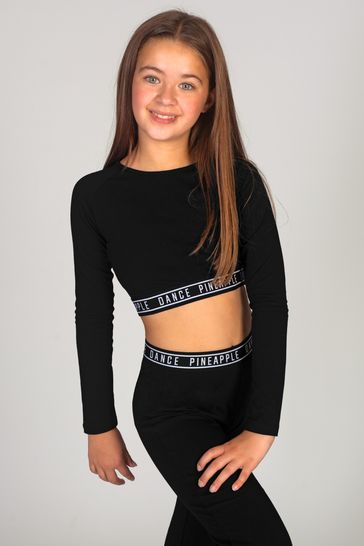 Ellesse tape long sleeve crop polo shirt best sale