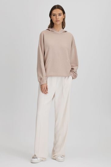 Buy Reiss Stone Cody Cotton Blend Crew Neck Hoodie from Next Cyprus