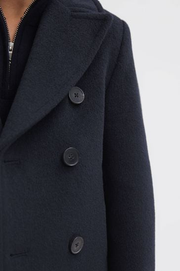 Double breasted peacoat hotsell