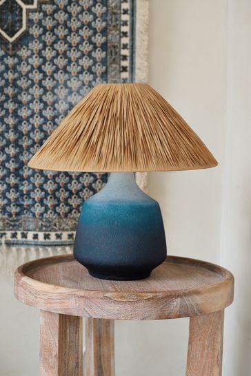 French Connection Blue Ombre Gamagara Table Lamp