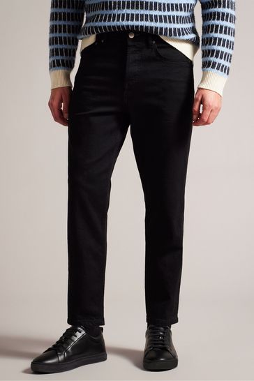 Ted Baker Dyllon Black Tapered Fit Stretch Jeans