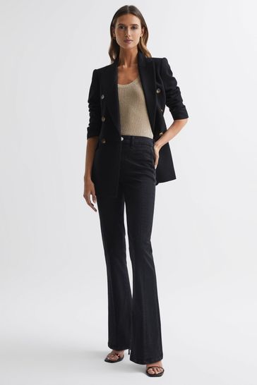 Reiss Slater Laurel Paige High Rise Flared Jeans