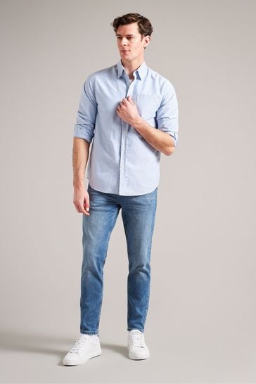 Ted Baker Blue Dyllon Tapered Fit Stretch Jeans