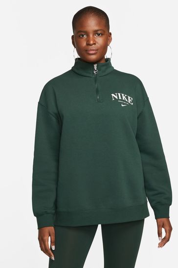 Buy Nike Green Essential Quarter Zip Fleece from Next Lithuania