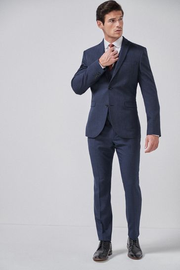 Blue check suit next hotsell