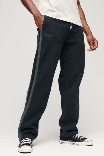 Superdry Black Essential Straight Trousers