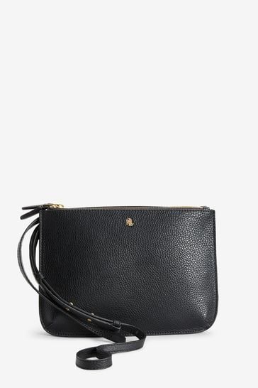 Lauren Ralph Lauren® Black Vegan Leather Carter Cross Body Bag