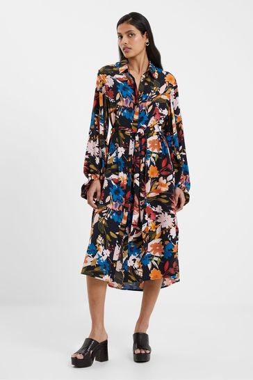 French connection discount black shirt dress