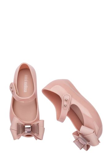 Buy Mini Melissa Pink Ultragirl Bow Blush Pumps from Next Denmark