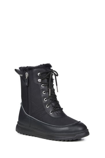 Leather sheepskin lined on sale boots