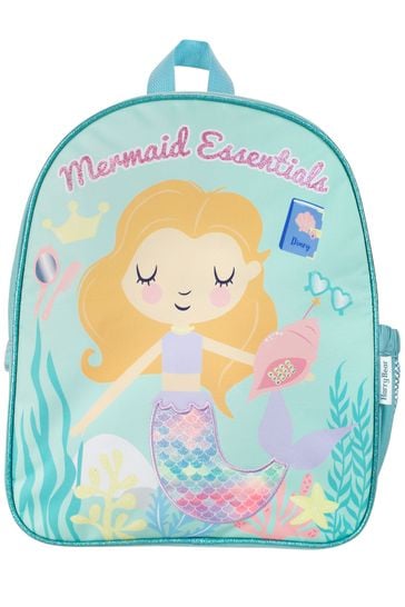 Harry Bear Blue Mermaid Girls Backpack