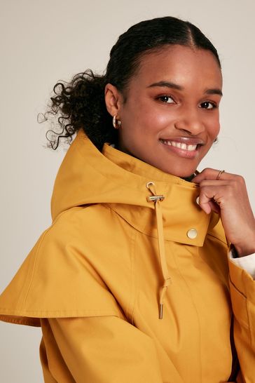 Buy Joules Edinburgh Yellow Waterproof Raincoat with Cape from