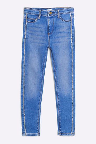 Girls 2024 bling jeans