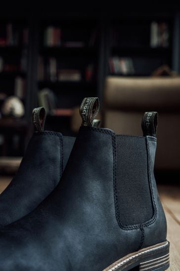 Barbour best sale boots navy