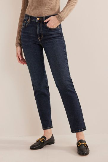 Boden Nevy Blue Mid Rise Slim Jeans