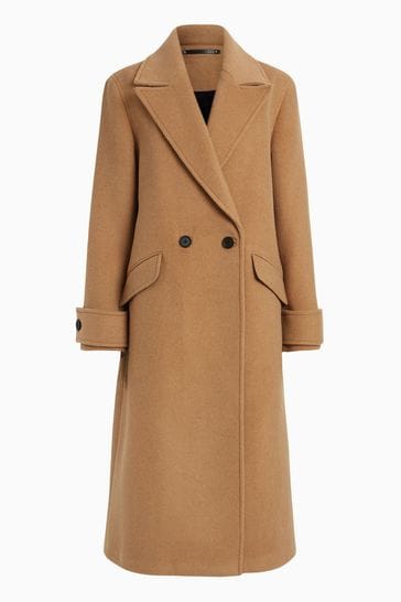 Allsaints camel coat sale