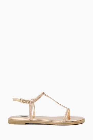 Buy Dune London Natural Narrate Diamante Rand T Bar Sandals from Next Netherlands