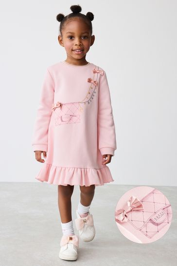 Buy Baker by Ted Baker Pink Bag Graphic Bow Detail Dress from Next Netherlands