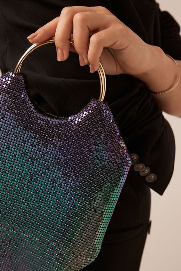 Buy Rainbow Chain Mail Sparkle Bag from Next Slovakia