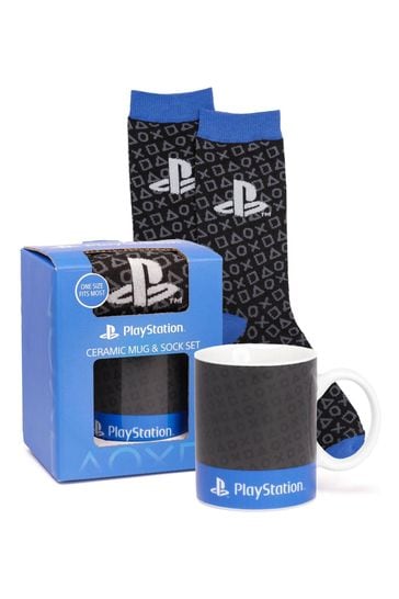 Vanilla Underground Blue Playstation Pusheen Green Mug And Sock Set