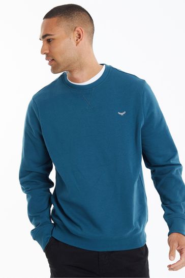 Threadbare Blue Crew Neck Sweatshirt