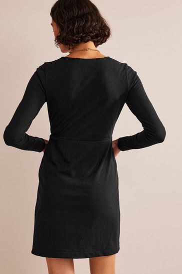 Buy Boden Black Grnd Petite Penelope Jersey Dress from Next Luxembourg