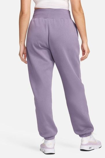 Nike mini swoosh oversized joggers purple sale