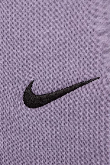 Nike mini swoosh oversized joggers purple sale