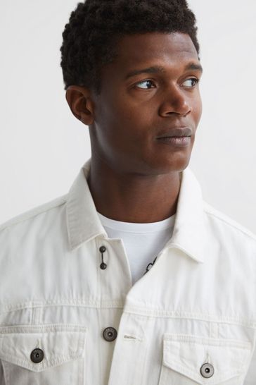 Paige white sales denim jacket