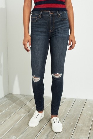 hollister jeans high rise super skinny