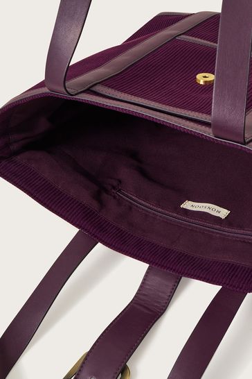 Buy Monsoon Purple Cord Saddle Tote Bag from Next Singapore