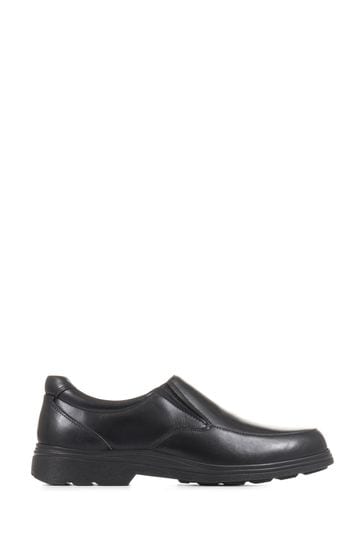 Buy Pavers Wide Fit Smart Slip On Black Shoes from Next Latvia