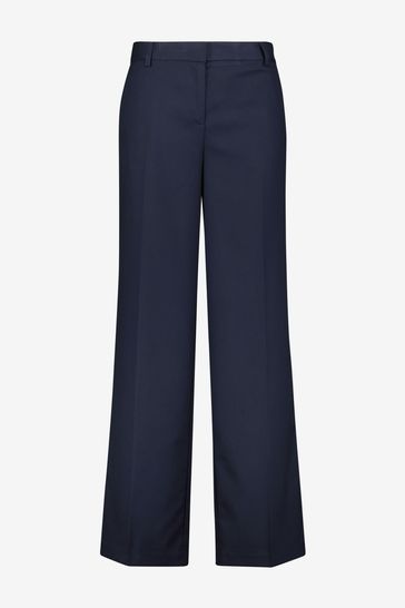 Buy Navy Tailored Wide Leg Trousers from Next Netherlands