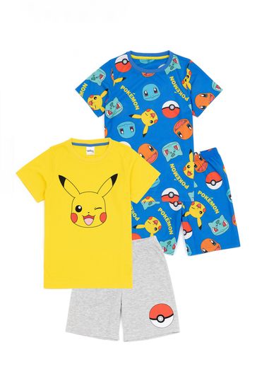 Pack de 2 pijamas amarillos de niño de Pokémon de Vanilla Underground
