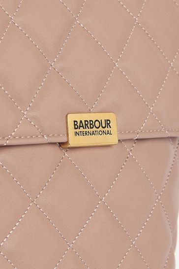 Buy Barbour International Hoxton Quilted Nude Backpack from Next