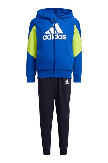 adidas Blue Sportswear Brand Icons Boys Tracksuit