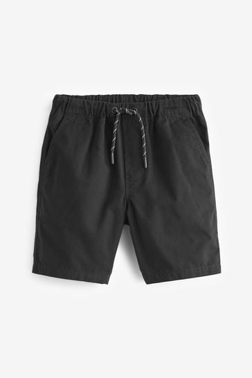 Black Single Pull-On Shorts (3-16yrs)