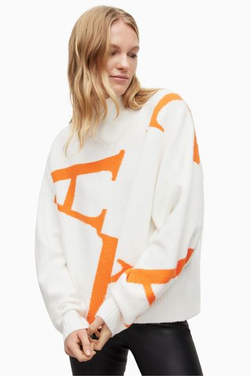 Buy AllSaints Cream Star Jumper from Next Hungary