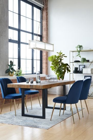 Pine and deals black dining table