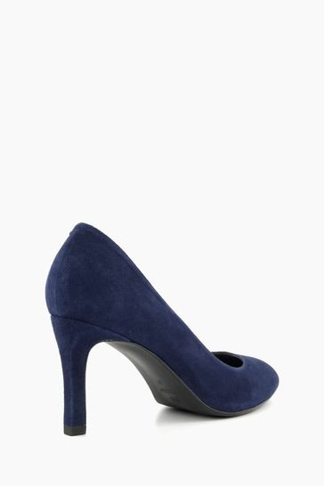 Dune blue discount suede shoes