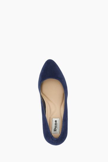 Dune blue suede shoes sales