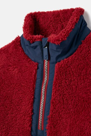 Half red sales half blue jacket