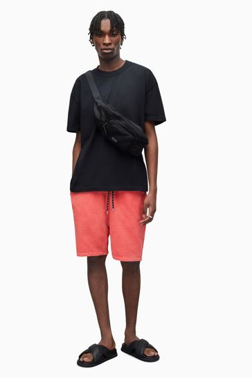 Red sweat clearance shorts