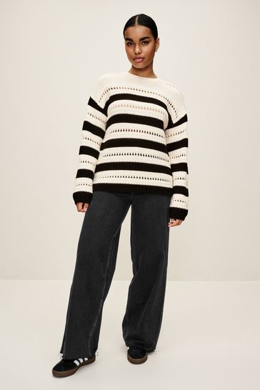 Mango stripe detail outlet jumper