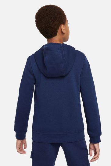 Nike air overhead hoodie blue hotsell